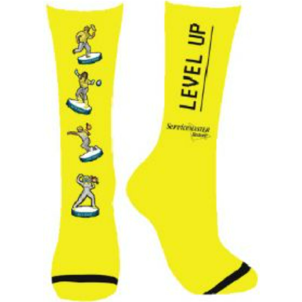 Servicemaster Restore Retro Yellow Socks