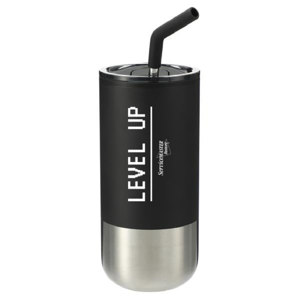 Restore - Retro Tumbler W/ Straw