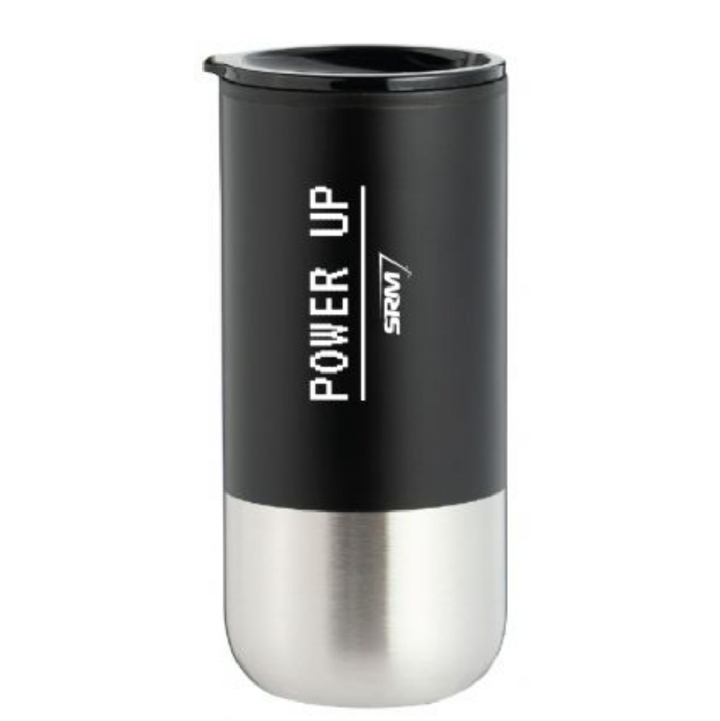Retro Black Tumbler with Straw