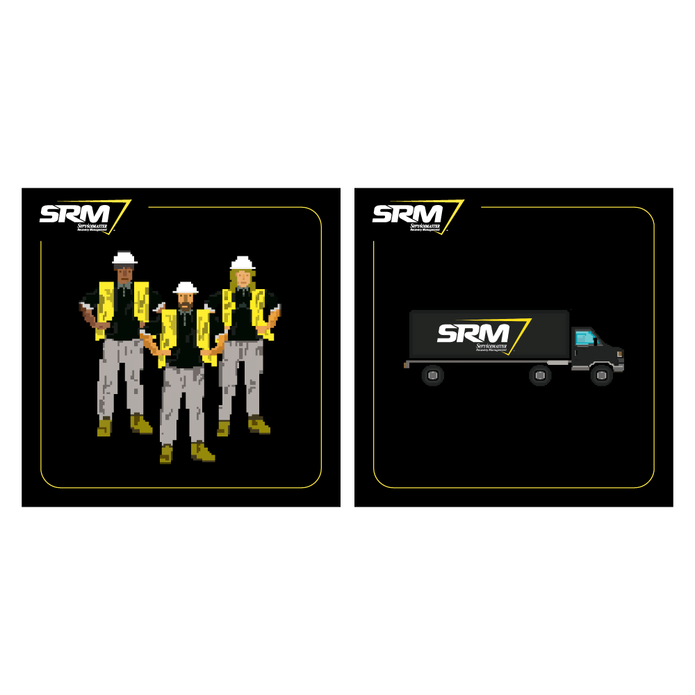 SRM Retro Stickers