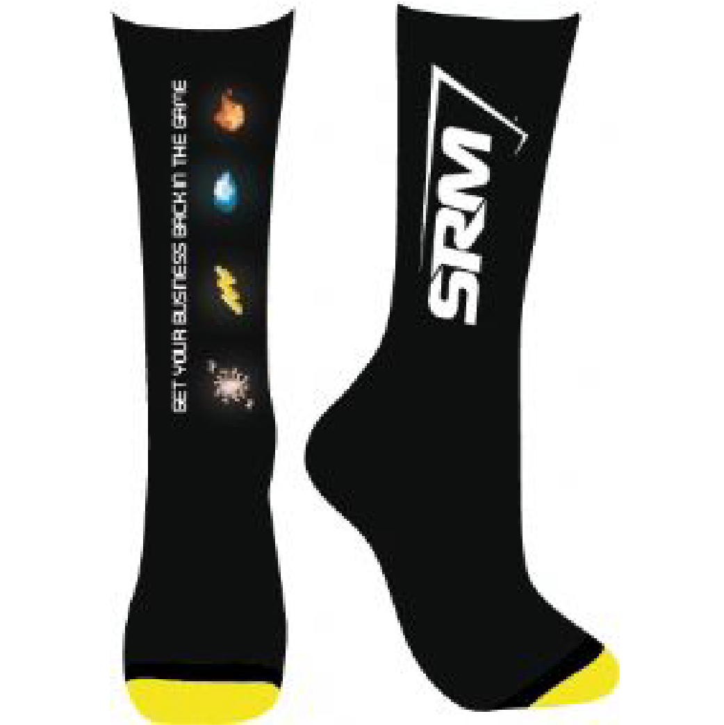 SRM Retro Black Socks