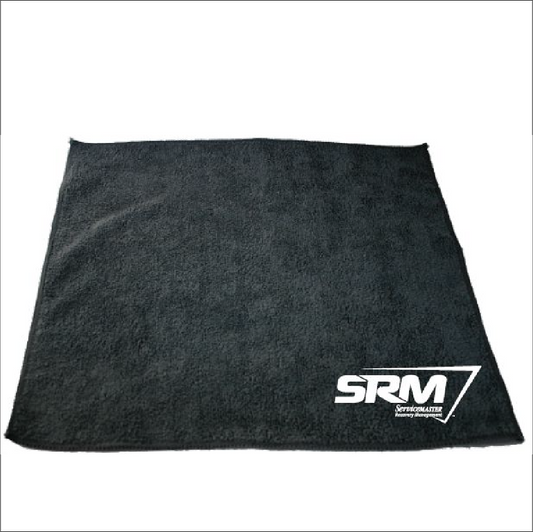 SRM Black Towel with White Logo