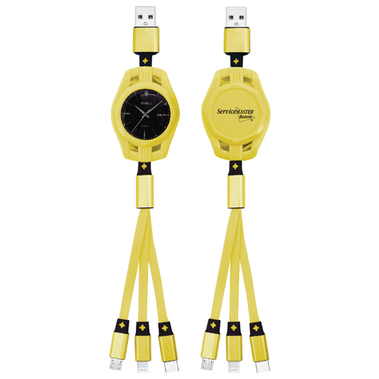 Restore Retractable Clock Style 3-in-1 Charging Cables