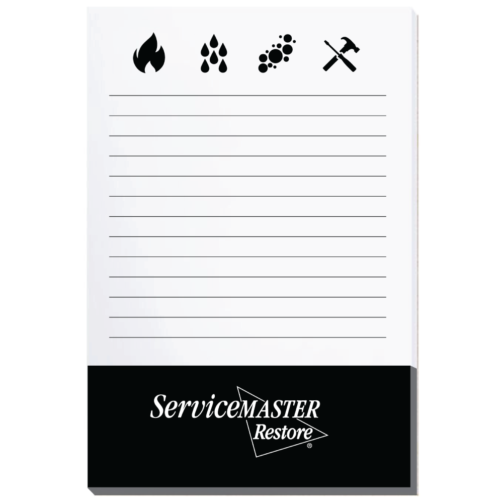 Restore Black/White Notepads – ServiceMaster Promo Items