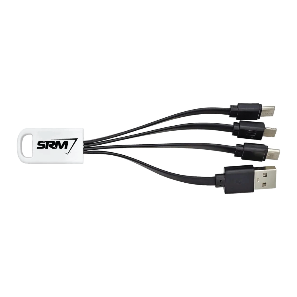 SRM Black 3-in-1 Charging Cables
