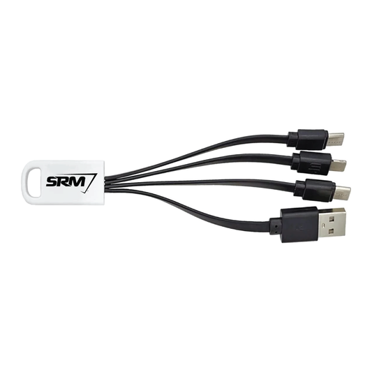 SRM Black 3-in-1 Charging Cables