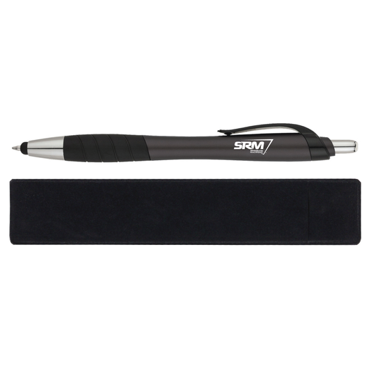 SRM Black Stylus Pen with Black Sleeve