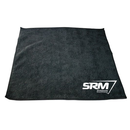 SRM Black Towel with White Logo